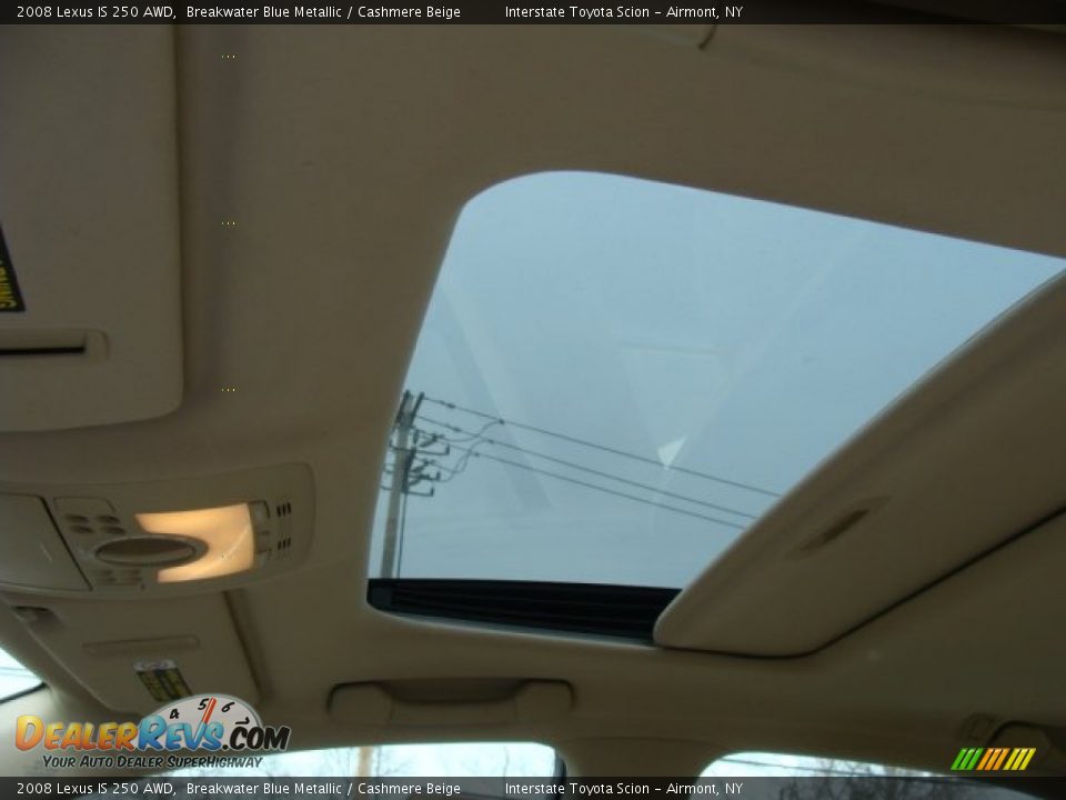 2008 Lexus IS 250 AWD Breakwater Blue Metallic / Cashmere Beige Photo #10