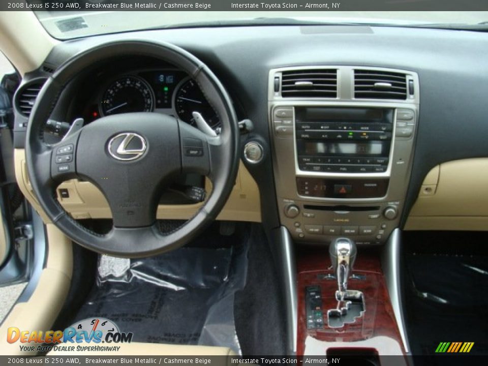 2008 Lexus IS 250 AWD Breakwater Blue Metallic / Cashmere Beige Photo #11
