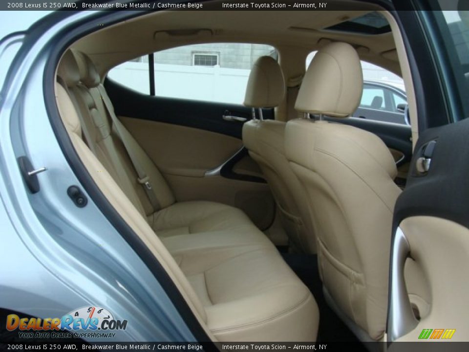 2008 Lexus IS 250 AWD Breakwater Blue Metallic / Cashmere Beige Photo #18