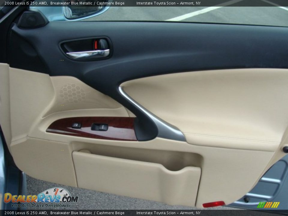 2008 Lexus IS 250 AWD Breakwater Blue Metallic / Cashmere Beige Photo #19
