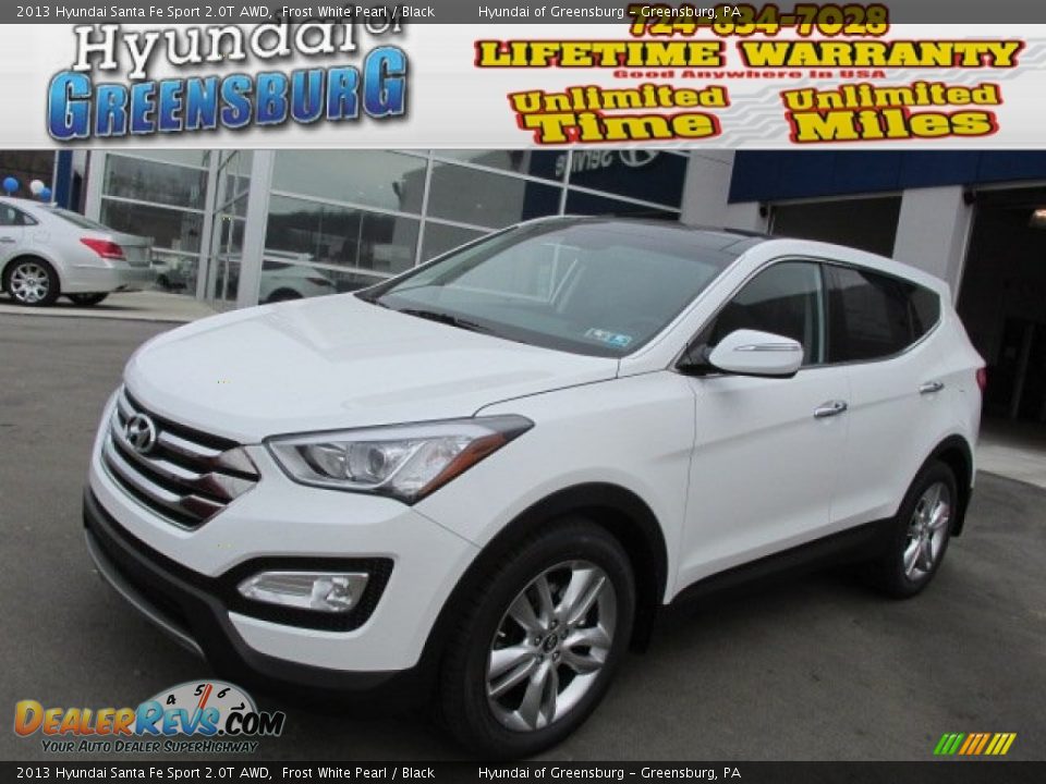 2013 Hyundai Santa Fe Sport 2.0T AWD Frost White Pearl / Black Photo #1