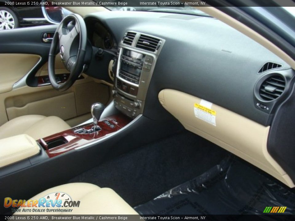 2008 Lexus IS 250 AWD Breakwater Blue Metallic / Cashmere Beige Photo #20