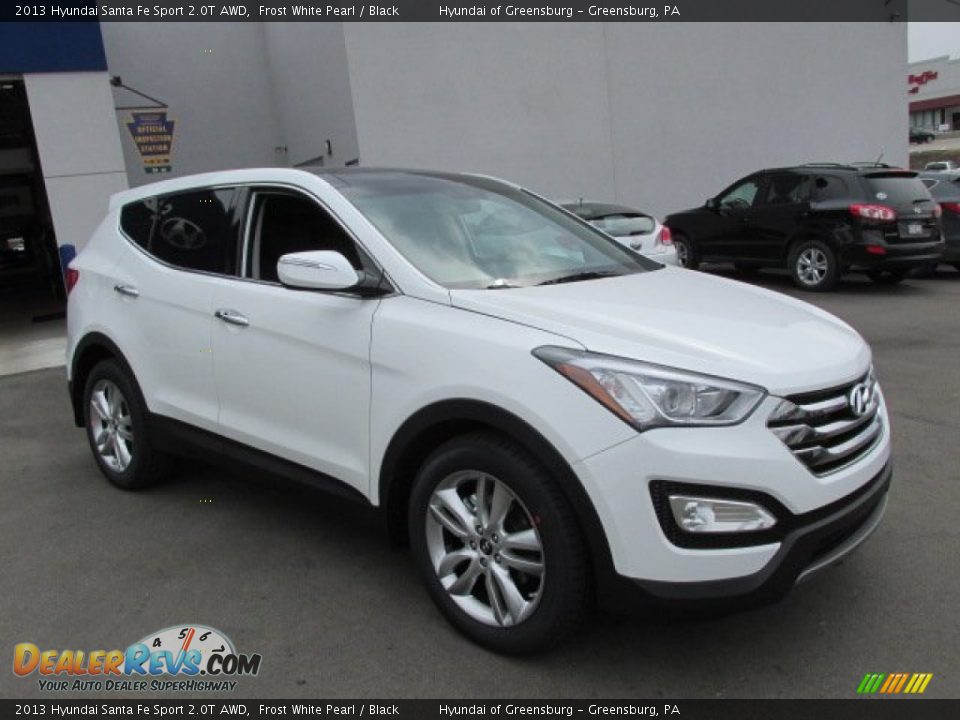 2013 Hyundai Santa Fe Sport 2.0T AWD Frost White Pearl / Black Photo #2
