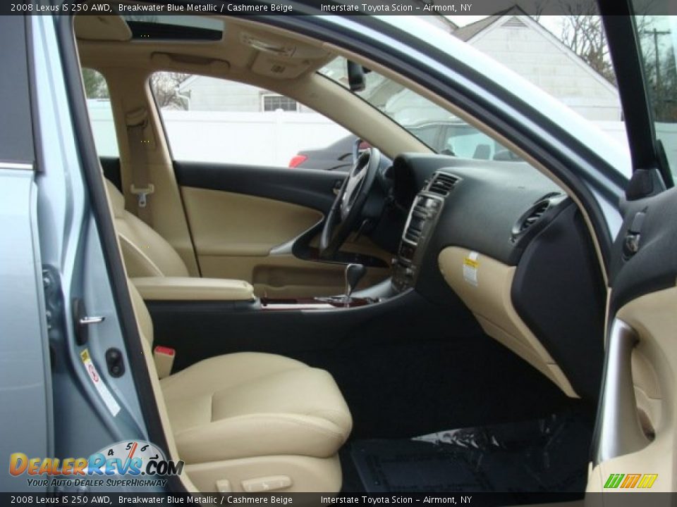 2008 Lexus IS 250 AWD Breakwater Blue Metallic / Cashmere Beige Photo #21