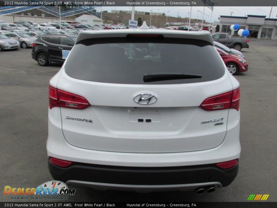 2013 Hyundai Santa Fe Sport 2.0T AWD Frost White Pearl / Black Photo #3