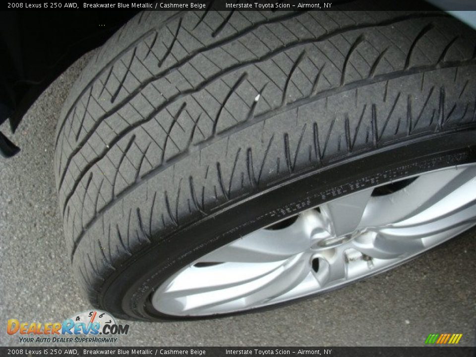 2008 Lexus IS 250 AWD Breakwater Blue Metallic / Cashmere Beige Photo #23