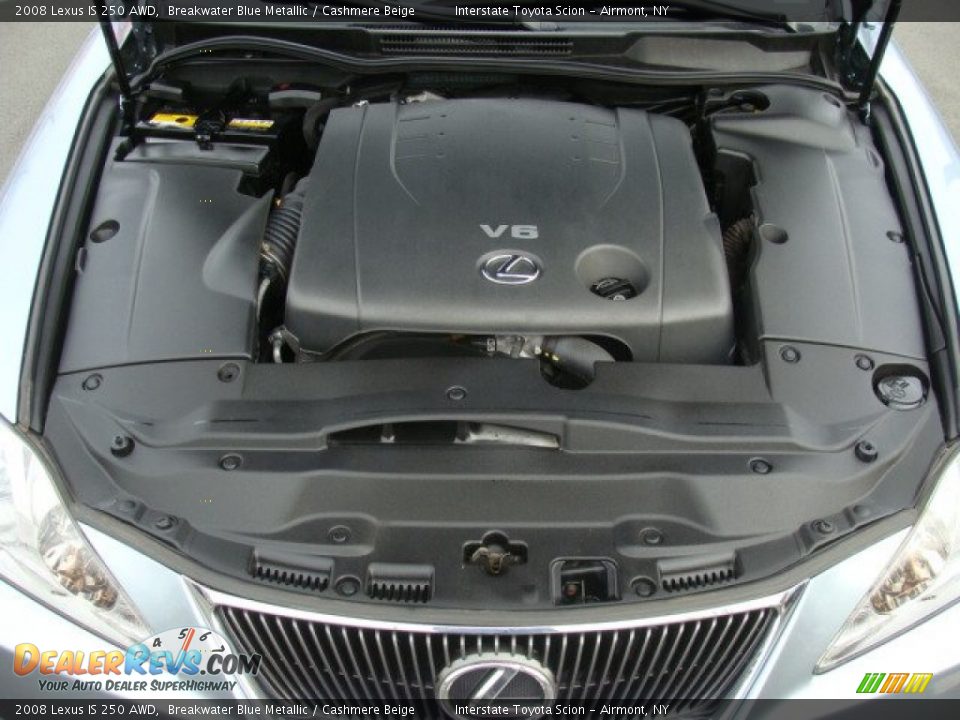 2008 Lexus IS 250 AWD Breakwater Blue Metallic / Cashmere Beige Photo #24