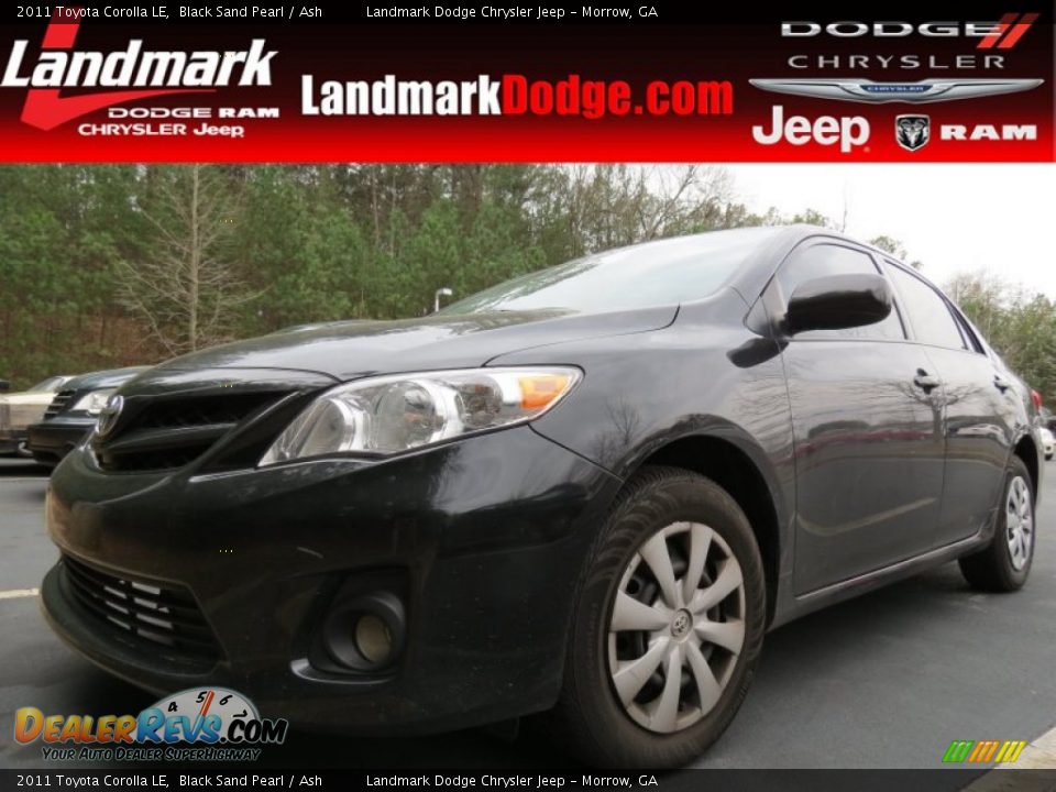2011 Toyota Corolla LE Black Sand Pearl / Ash Photo #1