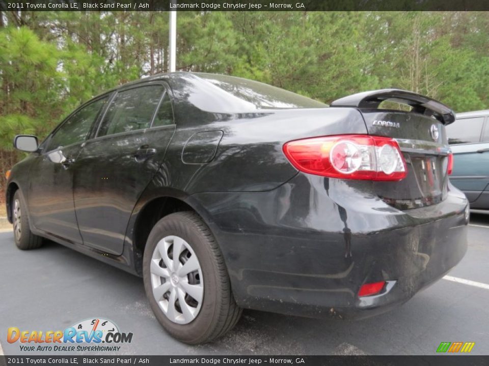 2011 Toyota Corolla LE Black Sand Pearl / Ash Photo #2