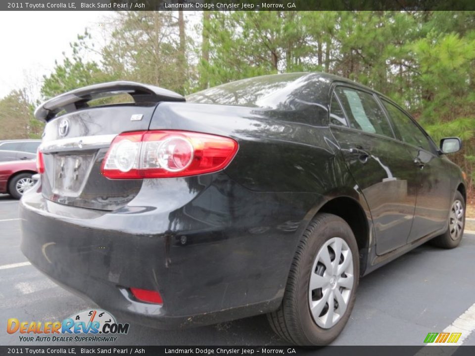2011 Toyota Corolla LE Black Sand Pearl / Ash Photo #3