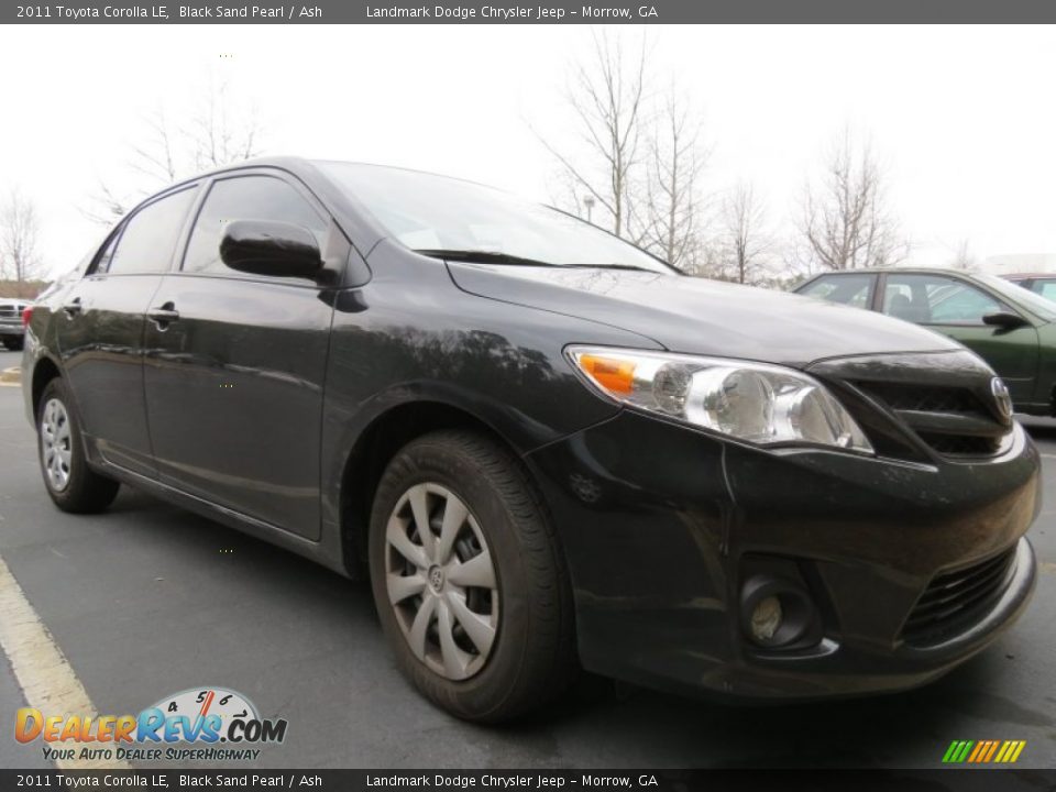 2011 Toyota Corolla LE Black Sand Pearl / Ash Photo #4