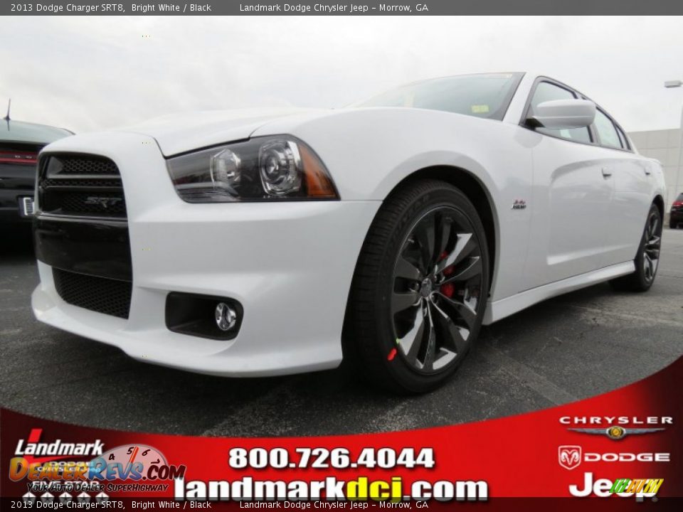 2013 Dodge Charger SRT8 Bright White / Black Photo #1