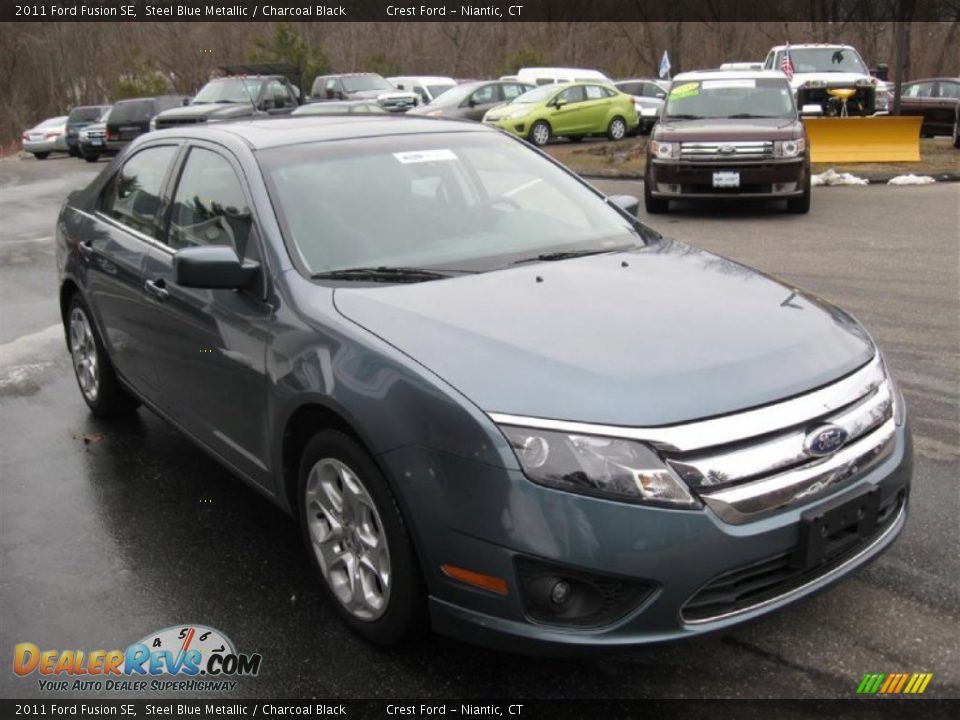 2011 Ford Fusion SE Steel Blue Metallic / Charcoal Black Photo #1