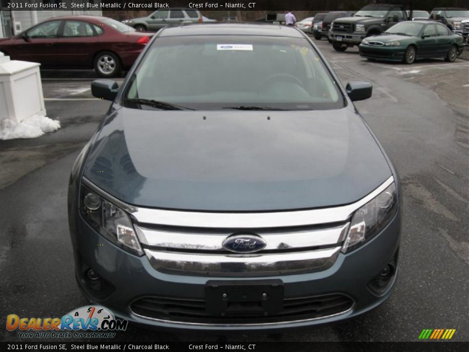 2011 Ford Fusion SE Steel Blue Metallic / Charcoal Black Photo #2