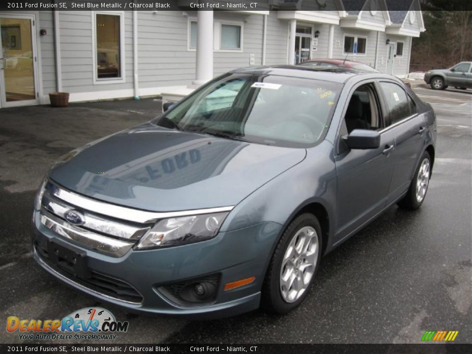 2011 Ford Fusion SE Steel Blue Metallic / Charcoal Black Photo #3