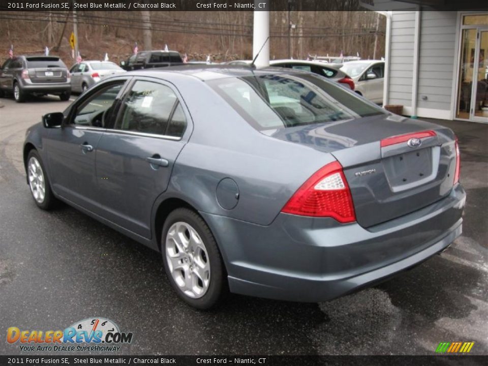 2011 Ford Fusion SE Steel Blue Metallic / Charcoal Black Photo #5