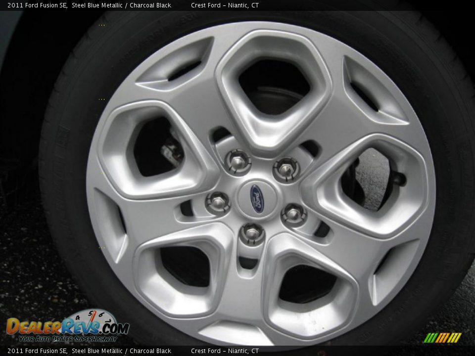 2011 Ford Fusion SE Steel Blue Metallic / Charcoal Black Photo #8