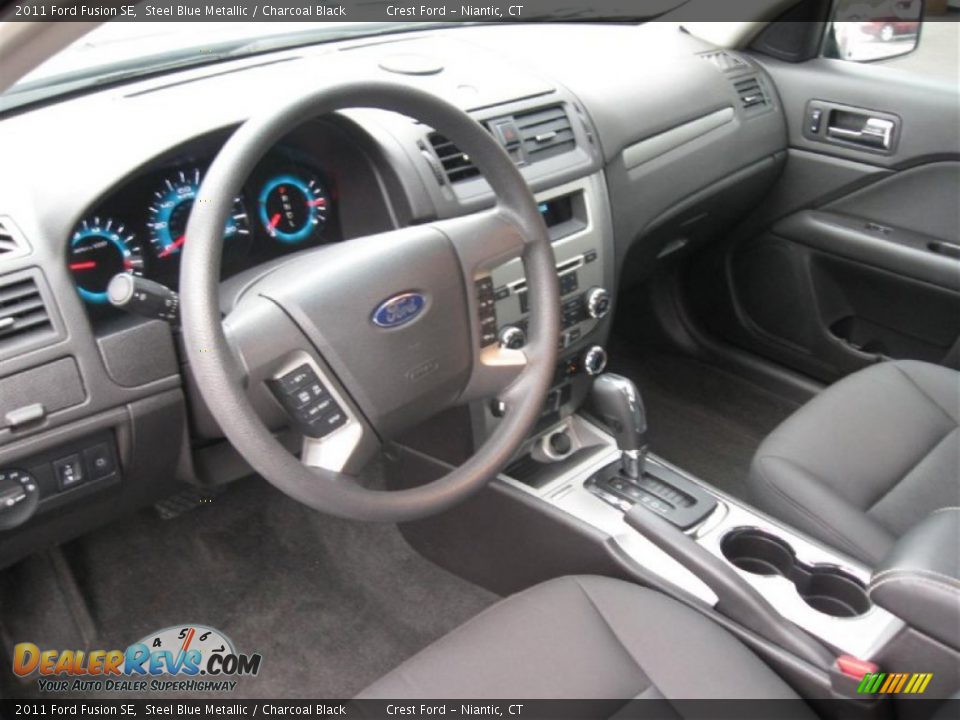 2011 Ford Fusion SE Steel Blue Metallic / Charcoal Black Photo #10