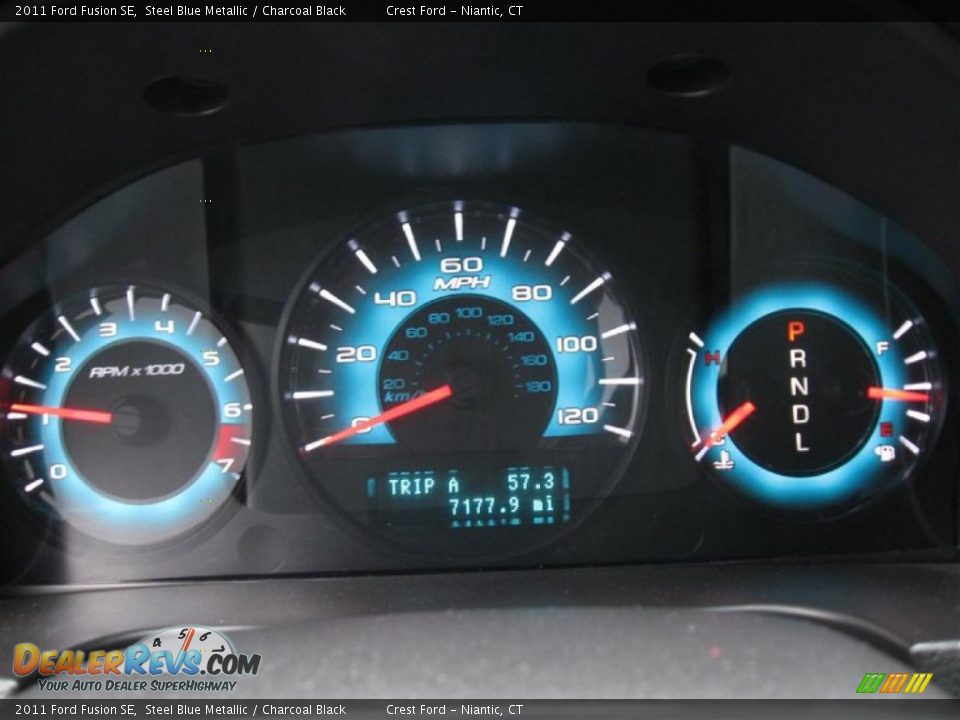 2011 Ford Fusion SE Steel Blue Metallic / Charcoal Black Photo #13