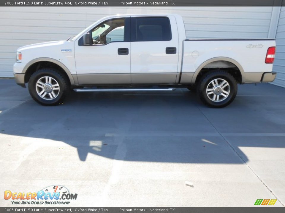 Oxford White 2005 Ford F150 Lariat SuperCrew 4x4 Photo #6