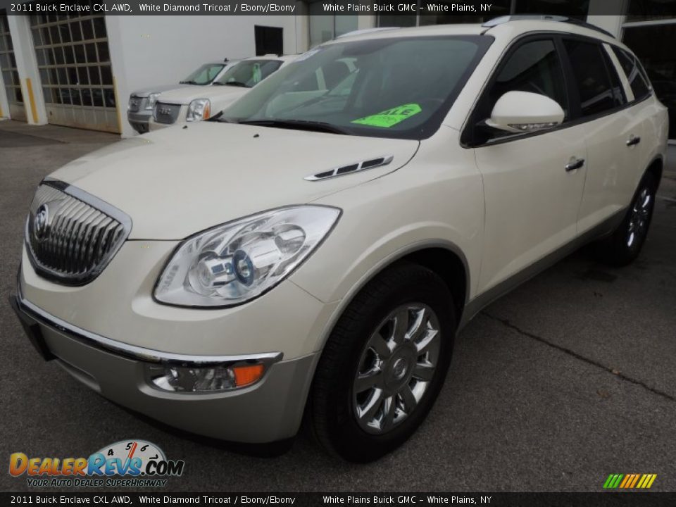 2011 Buick Enclave CXL AWD White Diamond Tricoat / Ebony/Ebony Photo #1