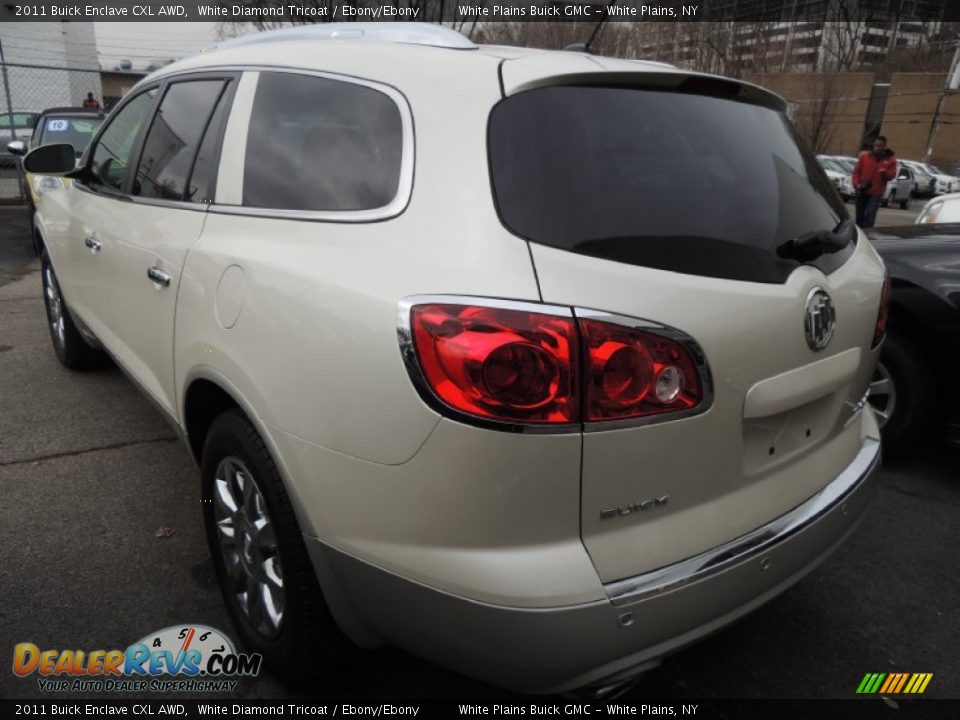 2011 Buick Enclave CXL AWD White Diamond Tricoat / Ebony/Ebony Photo #4