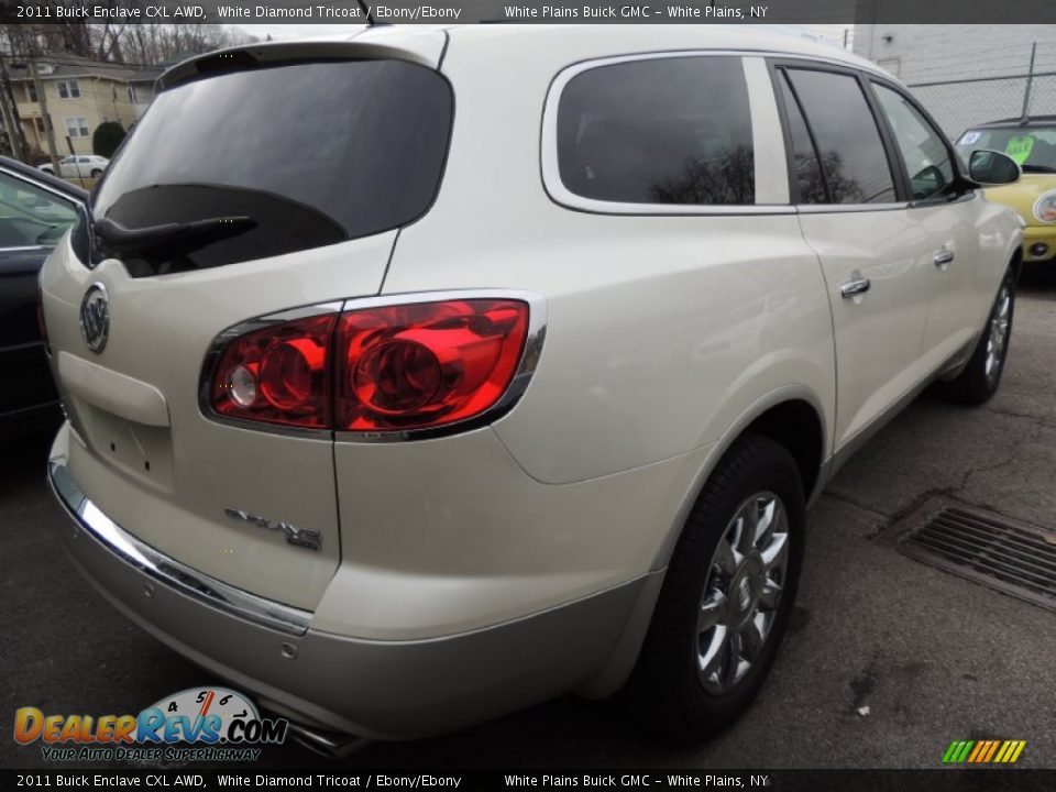 2011 Buick Enclave CXL AWD White Diamond Tricoat / Ebony/Ebony Photo #6