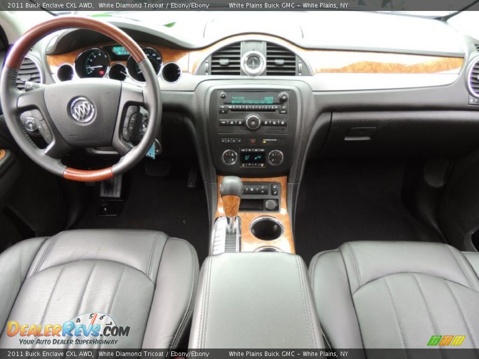 2011 Buick Enclave CXL AWD White Diamond Tricoat / Ebony/Ebony Photo #12