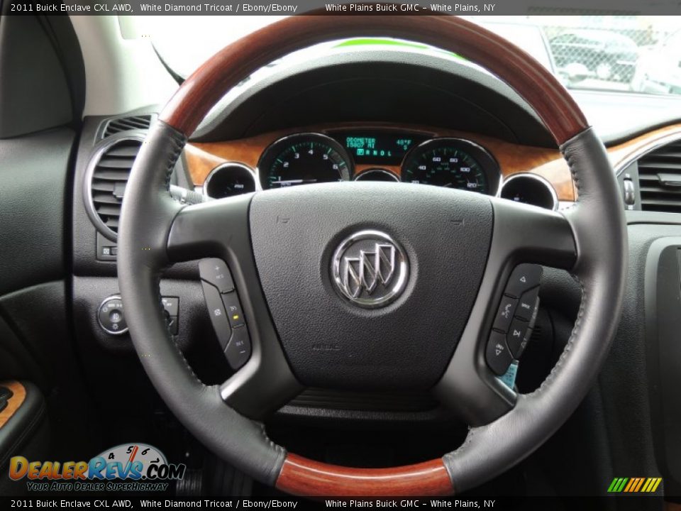2011 Buick Enclave CXL AWD White Diamond Tricoat / Ebony/Ebony Photo #15