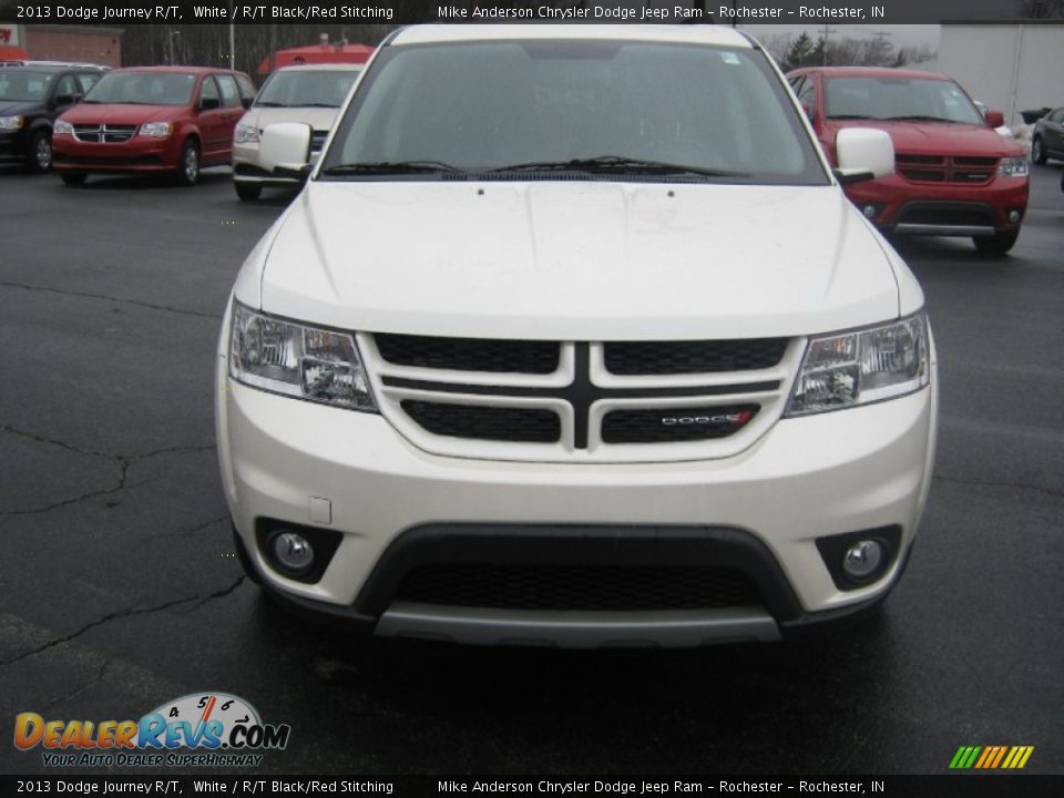 2013 Dodge Journey R/T White / R/T Black/Red Stitching Photo #2