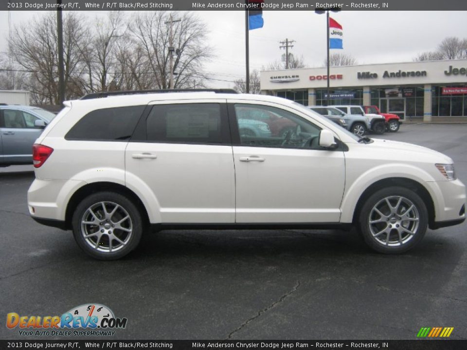 2013 Dodge Journey R/T White / R/T Black/Red Stitching Photo #3