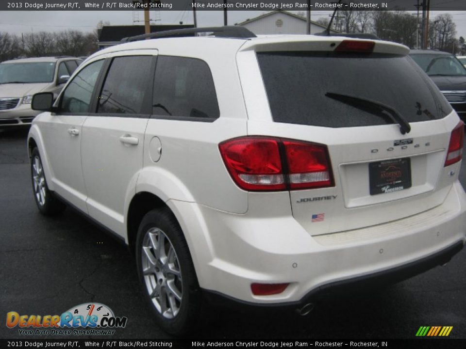 2013 Dodge Journey R/T White / R/T Black/Red Stitching Photo #4