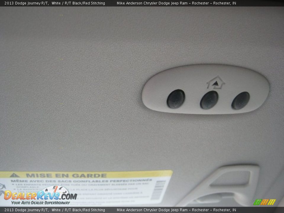 2013 Dodge Journey R/T White / R/T Black/Red Stitching Photo #12