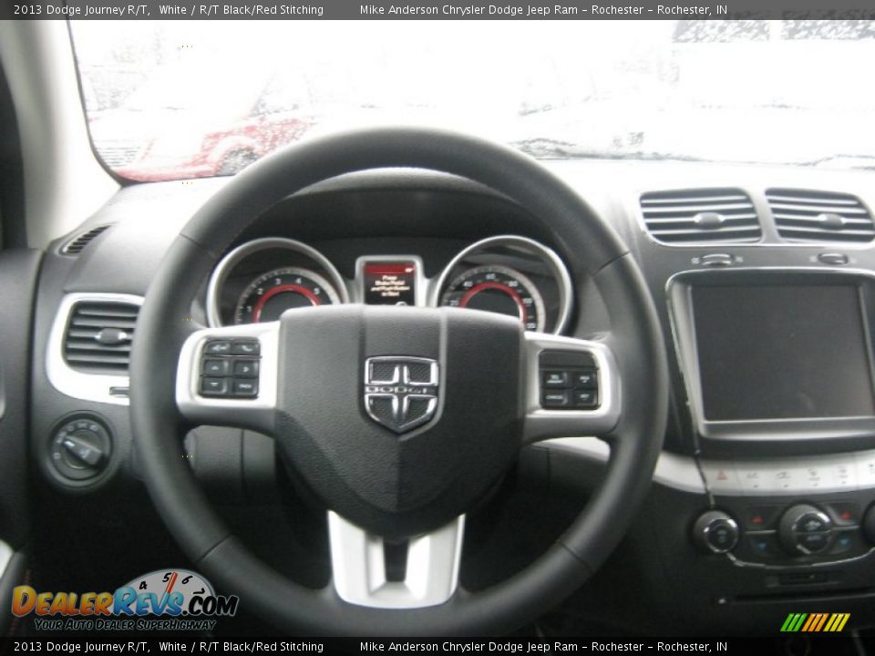 2013 Dodge Journey R/T White / R/T Black/Red Stitching Photo #19
