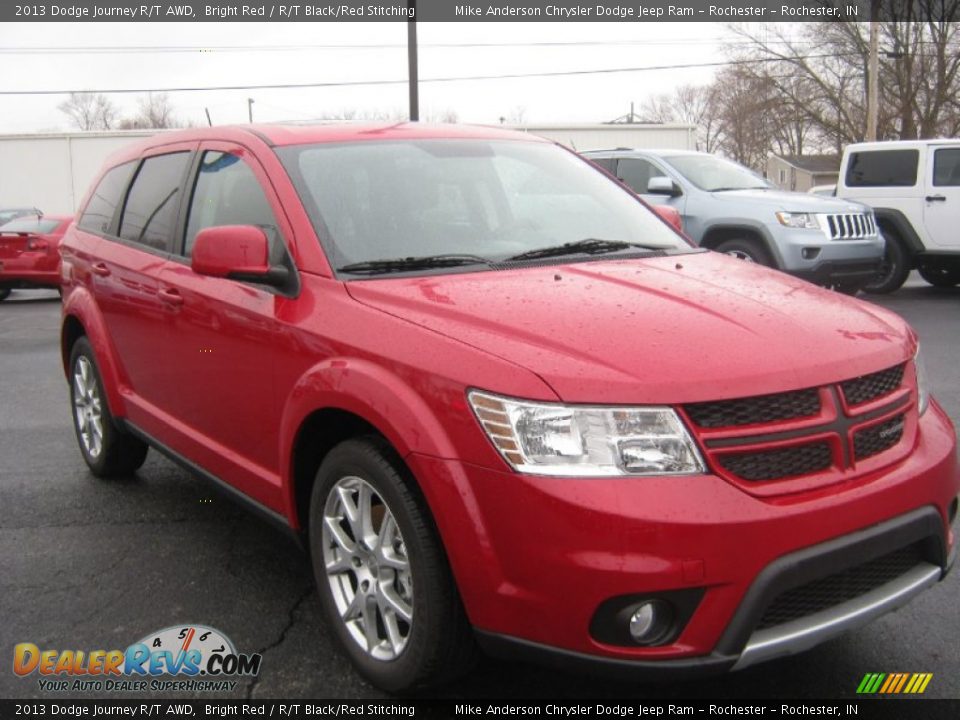 2013 Dodge Journey R/T AWD Bright Red / R/T Black/Red Stitching Photo #1
