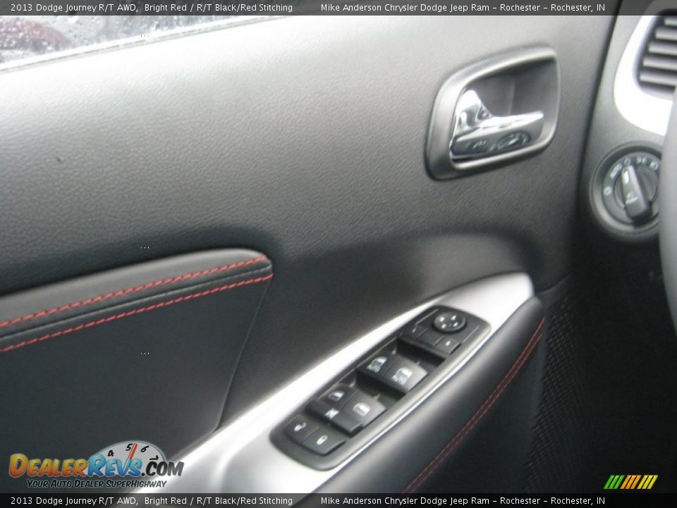 2013 Dodge Journey R/T AWD Bright Red / R/T Black/Red Stitching Photo #16