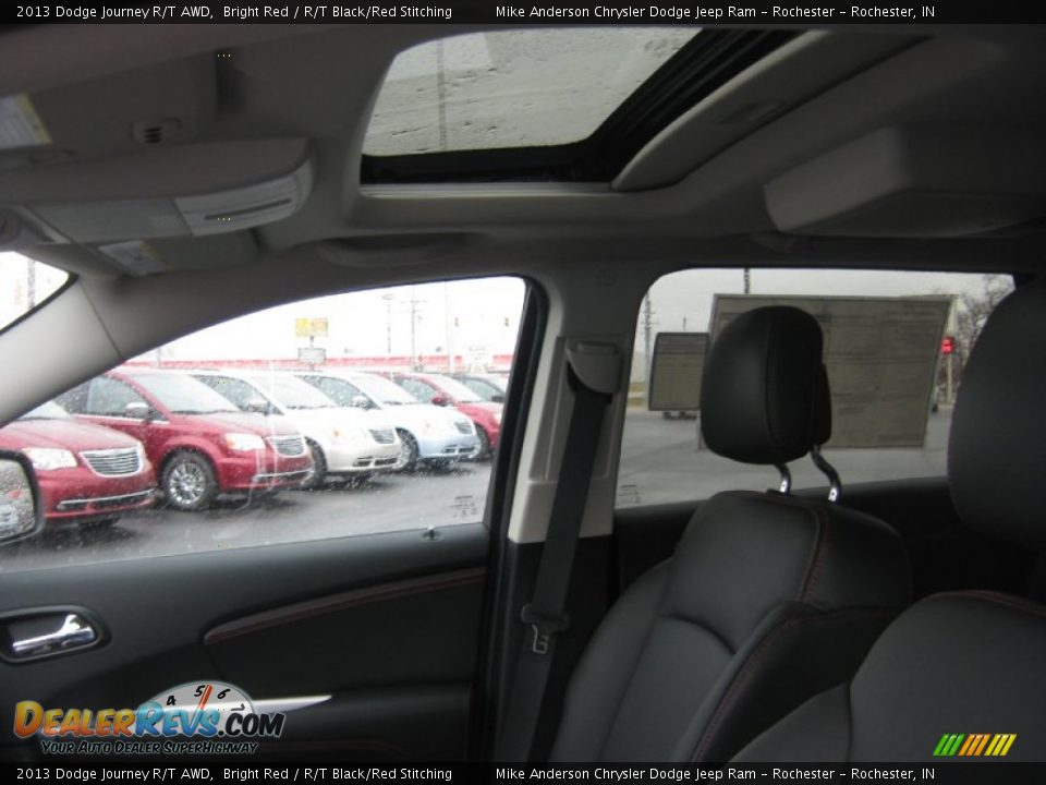 2013 Dodge Journey R/T AWD Bright Red / R/T Black/Red Stitching Photo #17