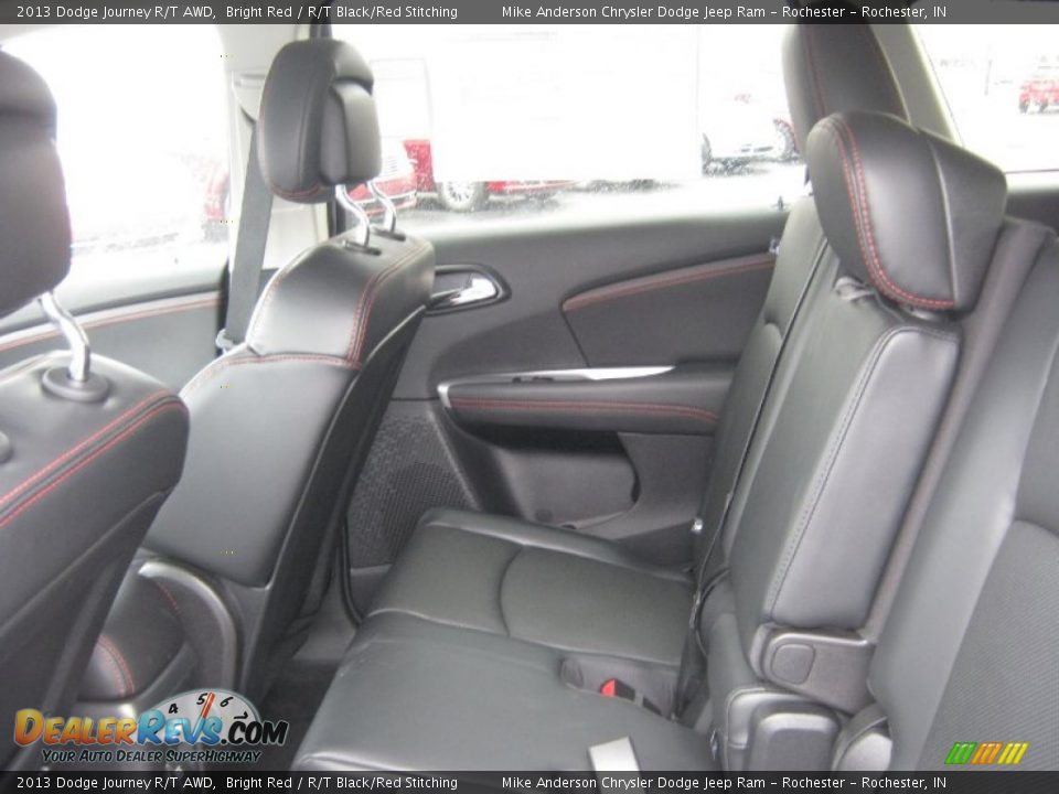 2013 Dodge Journey R/T AWD Bright Red / R/T Black/Red Stitching Photo #20