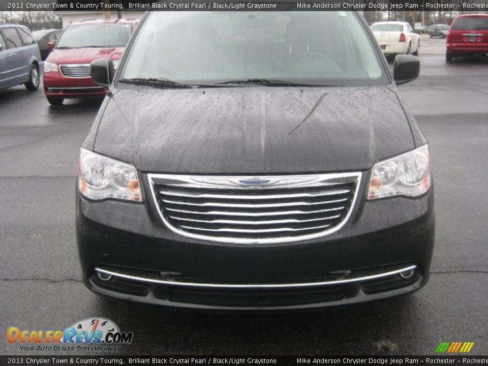 2013 Chrysler Town & Country Touring Brilliant Black Crystal Pearl / Black/Light Graystone Photo #3