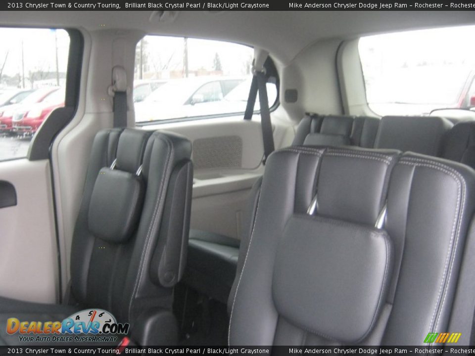 2013 Chrysler Town & Country Touring Brilliant Black Crystal Pearl / Black/Light Graystone Photo #19
