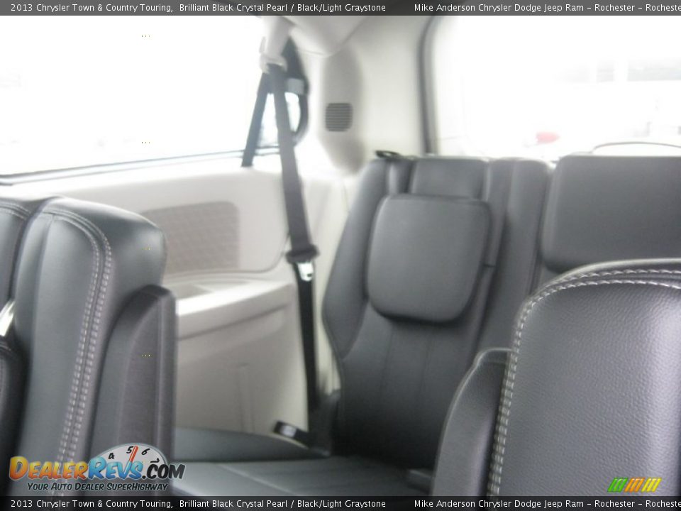 2013 Chrysler Town & Country Touring Brilliant Black Crystal Pearl / Black/Light Graystone Photo #21