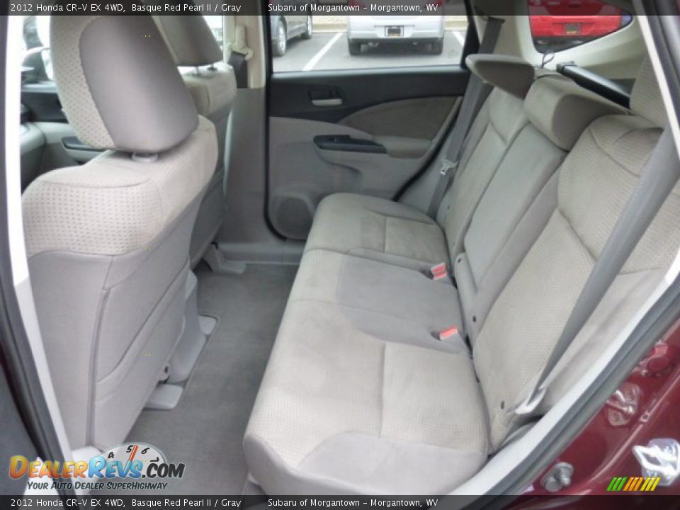 Rear Seat of 2012 Honda CR-V EX 4WD Photo #6