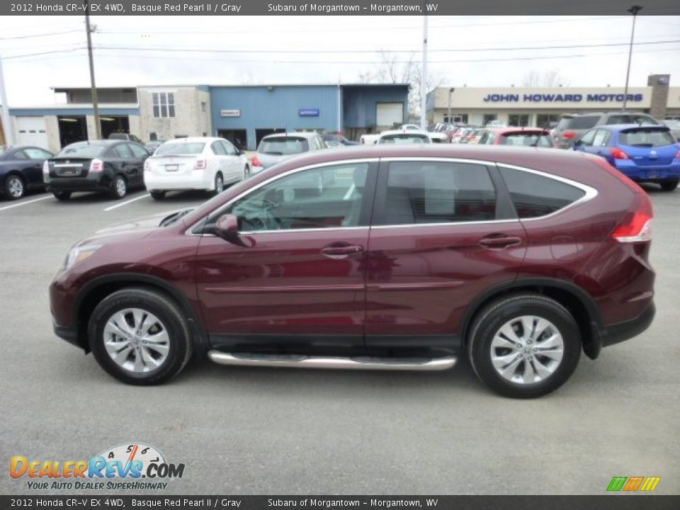 2012 Honda CR-V EX 4WD Basque Red Pearl II / Gray Photo #8