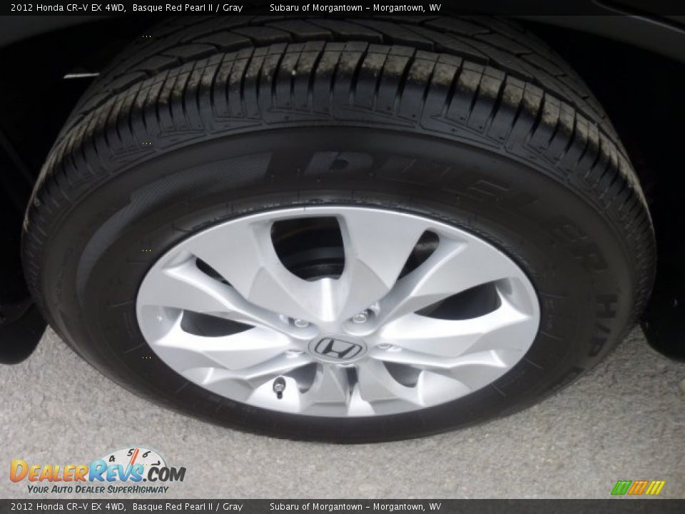 2012 Honda CR-V EX 4WD Basque Red Pearl II / Gray Photo #12