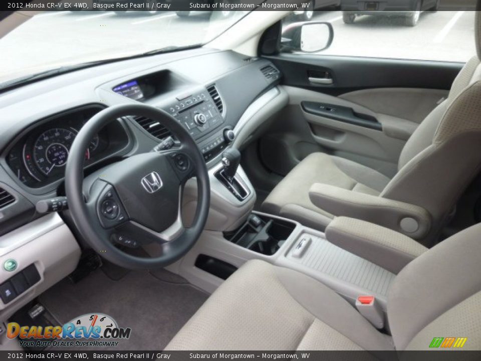 Gray Interior - 2012 Honda CR-V EX 4WD Photo #15
