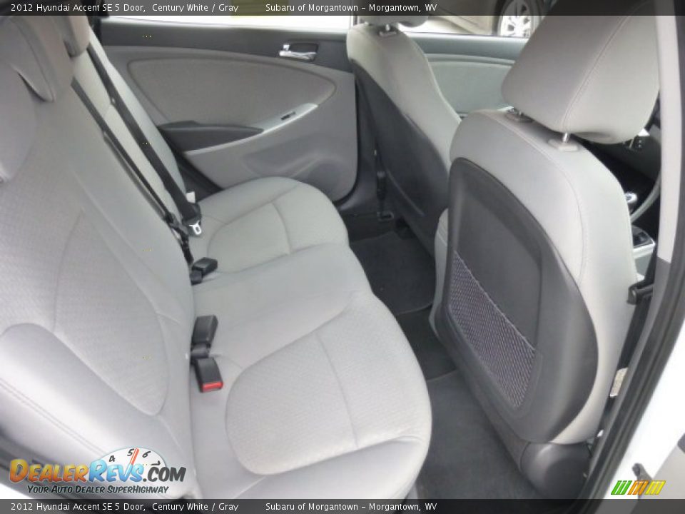 Rear Seat of 2012 Hyundai Accent SE 5 Door Photo #5