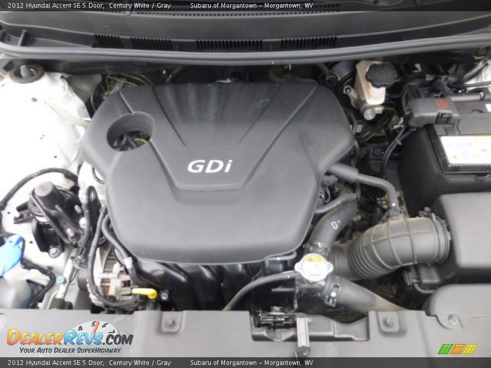 2012 Hyundai Accent SE 5 Door 1.6 Liter GDI DOHC 16-Valve D-CVVT 4 Cylinder Engine Photo #18