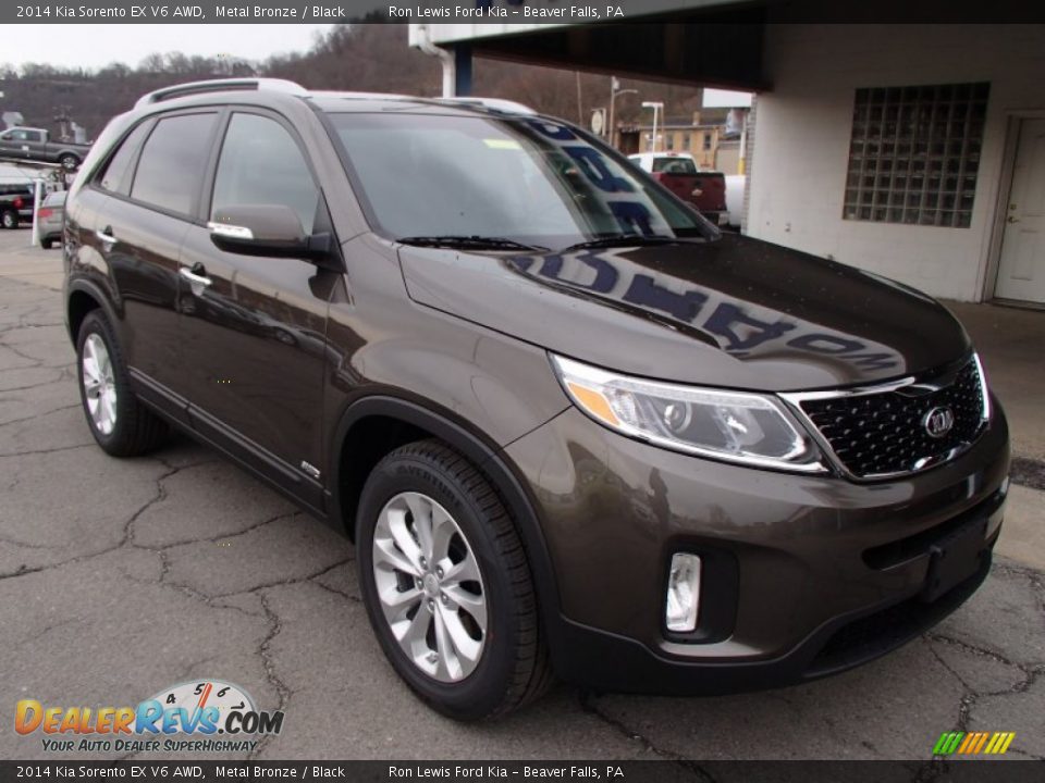 2014 Kia Sorento EX V6 AWD Metal Bronze / Black Photo #2