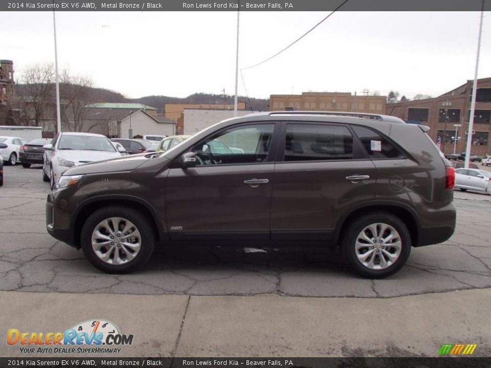 2014 Kia Sorento EX V6 AWD Metal Bronze / Black Photo #5
