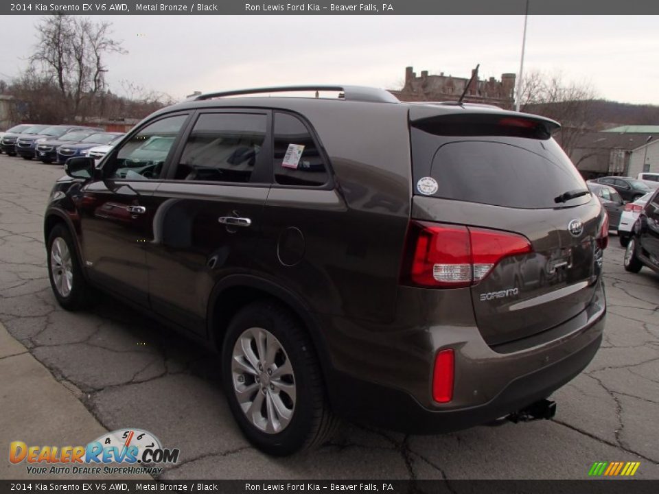 2014 Kia Sorento EX V6 AWD Metal Bronze / Black Photo #6